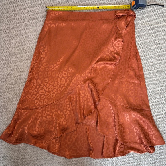 NWT Torrid Copper Leopard Jacquard Wrap Skirt Size 2x (18-20) - Picture 12 of 14
